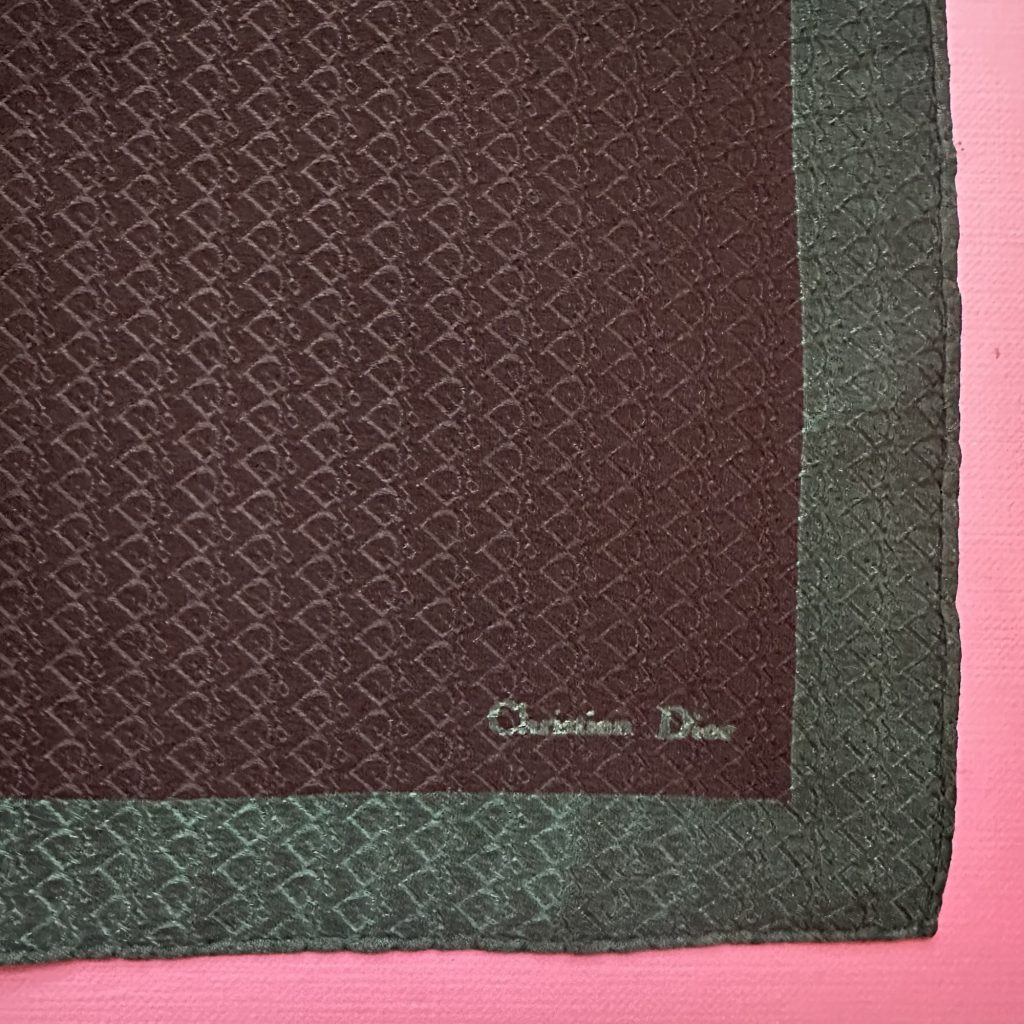 Jedwabna vintage chusta DIOR