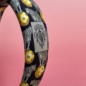Opaska z jedwabiu krawata GUCCI