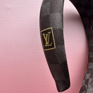 Opaska z jedwabiu krawata LV klasyk z logo LV!
